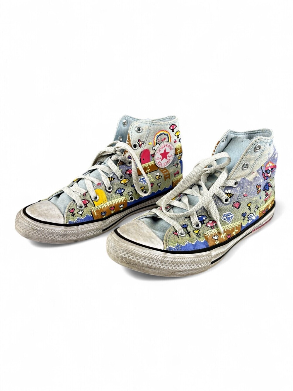 Converse Chuck Taylor All Star High Top Pixel Art Sneakers Sz 6
